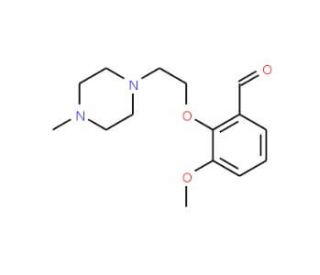3-Methoxy-2-[2-(4-methyl-piperazin-1-yl)-ethoxy]-benzaldehyde - chemical structure image