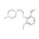 3-Methoxy-2-[2-(4-methyl-piperazin-1-yl)-ethoxy]-benzaldehyde - chemical structure image