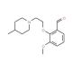 3-Methoxy-2-[2-(4-methyl-piperidin-1-yl)-ethoxy]-benzaldehyde - chemical structure image