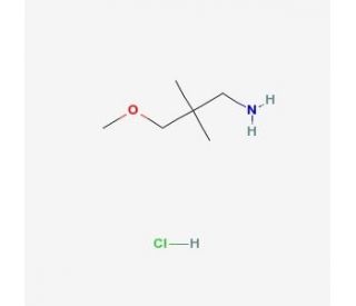 (3-methoxy-2,2-dimethylpropyl)amine hydrochloride (CAS 171268-71-6) - chemical structure image