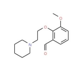 3-Methoxy-2-(2-piperidin-1-yl-ethoxy)-benzaldehyde - chemical structure image