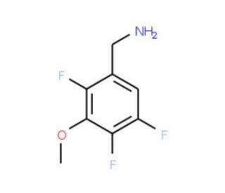 3-Methoxy-2,4,5-trifluorobenzylamine (CAS 886362-79-4) - chemical structure image