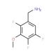 3-Methoxy-2,4,5-trifluorobenzylamine (CAS 886362-79-4) - chemical structure image