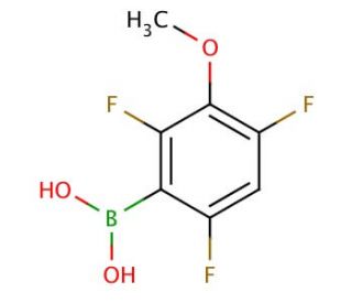 3-Methoxy-2,4,6-trifluorophenylboronic acid (CAS 849062-08-4) - chemical structure image