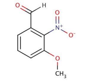 3-Methoxy-2-nitrobenzaldehyde (CAS 53055-05-3) - chemical structure image