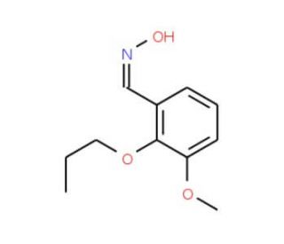 3-Methoxy-2-propoxybenzaldehyde oxime (CAS 41828-04-0) - chemical structure image