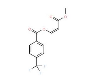 3-Methoxy-3-oxo-1-propenyl 4-(trifluoromethyl)-benzenecarboxylate - chemical structure image