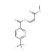 3-Methoxy-3-oxo-1-propenyl 4-(trifluoromethyl)-benzenecarboxylate - chemical structure image