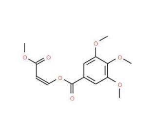 3-Methoxy-3-oxo-1-propenyl3,4,5-trimethoxybenzenecarboxylate - chemical structure image