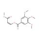 3-Methoxy-3-oxo-1-propenyl3,4,5-trimethoxybenzenecarboxylate - chemical structure image