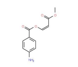 3-Methoxy-3-oxo-1-propenyl4-aminobenzenecarboxylate - chemical structure image