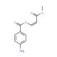 3-Methoxy-3-oxo-1-propenyl4-aminobenzenecarboxylate - chemical structure image