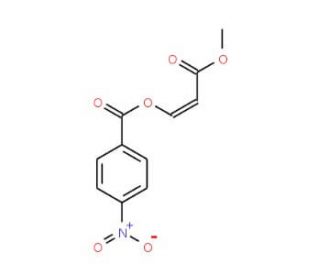 3-Methoxy-3-oxo-1-propenyl4-nitrobenzenecarboxylate - chemical structure image