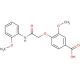 3-Methoxy-4-[(2-methoxy-phenylcarbamoyl)-methoxy]-benzoic acid - chemical structure image
