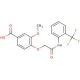 3-Methoxy-4-[(2-trifluoromethyl-phenylcarbamoyl)-methoxy]-benzoic acid - chemical structure image
