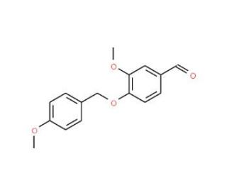 3-Methoxy-4-[(4-methoxybenzyl)oxy]-benzenecarbaldehyde (CAS 129047-38-7) - chemical structure image