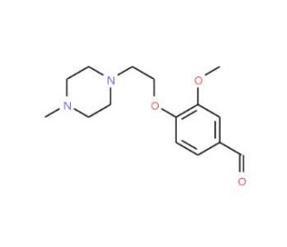 3-Methoxy-4-[2-(4-methyl-piperazin-1-yl)-ethoxy]-benzaldehyde - chemical structure image