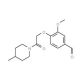 3-Methoxy-4-[2-(4-methyl-piperidin-1-yl)-2-oxo-ethoxy]-benzaldehyde - chemical structure image