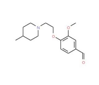 3-Methoxy-4-[2-(4-methyl-piperidin-1-yl)-ethoxy]-benzaldehyde - chemical structure image
