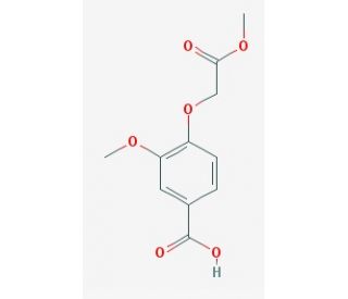 3-methoxy-4-(2-methoxy-2-oxoethoxy)benzoic acid - chemical structure image