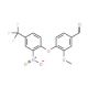 3-Methoxy-4-[2-nitro-4-(trifluoromethyl)phenoxy]-benzaldehyde - chemical structure image