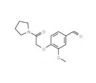 3-Methoxy-4-(2-oxo-2-pyrrolidin-1-yl-ethoxy)-benzaldehyde - chemical structure image