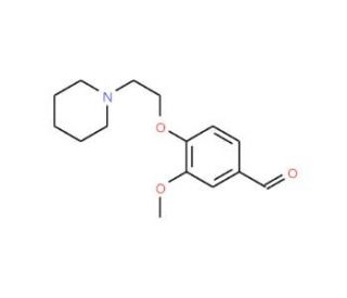 3-Methoxy-4-(2-piperidin-1-yl-ethoxy)-benzaldehyde (CAS 46995-88-4) - chemical structure image