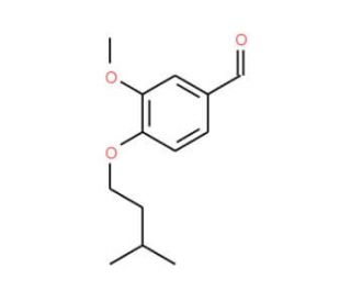 3-Methoxy-4-(3-methylbutoxy)benzaldehyde (CAS 114991-69-4) - chemical structure image
