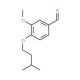 3-Methoxy-4-(3-methylbutoxy)benzaldehyde (CAS 114991-69-4) - chemical structure image