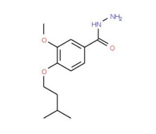 3-methoxy-4-(3-methylbutoxy)benzohydrazide - chemical structure image