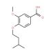 3-Methoxy-4-(3-methylbutoxy)benzoic acid - chemical structure image