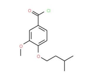 3-methoxy-4-(3-methylbutoxy)benzoyl chloride - chemical structure image