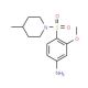 3-Methoxy-4-(4-methyl-piperidine-1-sulfonyl)-phenylamine (CAS 436091-53-1) - chemical structure image