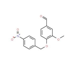 3-Methoxy-4-(4-nitrobenzyloxy)benzaldehyde (CAS 81307-09-7) - chemical structure image