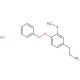 3-Methoxy-4-(benzyloxy)phenethylamine Hydrochloride (CAS 1860-57-7) - chemical structure image