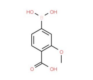 3-Methoxy-4-carboxyphenylboronic acid (CAS 851335-12-1) - chemical structure image
