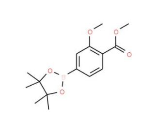 3-Methoxy-4-methoxycarbonylphenylboronic acid pinacol ester (CAS 603122-40-3) - chemical structure image