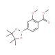 3-Methoxy-4-methoxycarbonylphenylboronic acid pinacol ester (CAS 603122-40-3) - chemical structure image