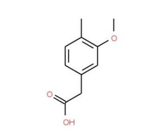 (3-methoxy-4-methylphenyl)acetic acid (CAS 100861-38-9) - chemical structure image