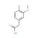 (3-methoxy-4-methylphenyl)acetic acid (CAS 100861-38-9) - chemical structure image