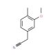(3-methoxy-4-methylphenyl)acetonitrile (CAS 64829-31-8) - chemical structure image