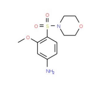 3-Methoxy-4-(morpholine-4-sulfonyl)-phenylamine - chemical structure image