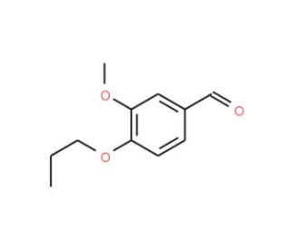 3-Methoxy-4-n-propoxybenzaldehyde (CAS 57695-98-4) - chemical structure image