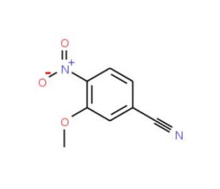 3-Methoxy-4-nitrobenzenecarbonitrile (CAS 177476-75-4) - chemical structure image