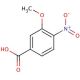 3-Methoxy-4-nitrobenzoic acid (CAS 5081-36-7) - chemical structure image