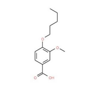3-Methoxy-4-(pentyloxy)benzoic acid - chemical structure image