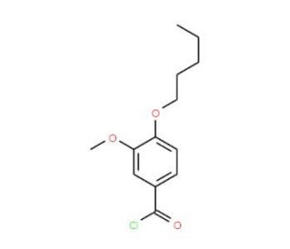 3-methoxy-4-(pentyloxy)benzoyl chloride - chemical structure image