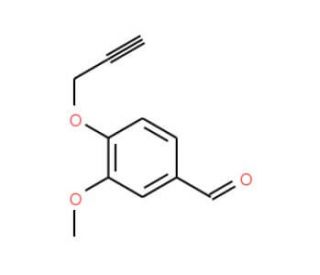 3-Methoxy-4-prop-2-ynyloxy-benzaldehyde (CAS 5651-83-2) - chemical structure image
