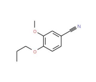 3-methoxy-4-propoxybenzonitrile (CAS 60758-85-2) - chemical structure image