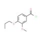 3-methoxy-4-propoxybenzoyl chloride - chemical structure image
